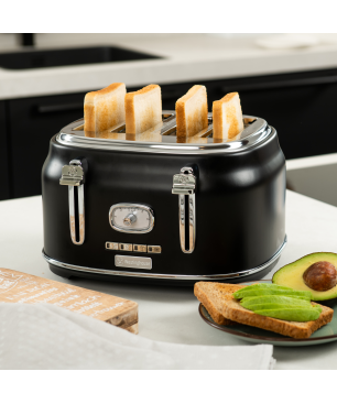 WESTINGHOUSE WES16 Wasserkocher Toaster Mixer Set schwarz (1750 Watt, Schlitze: 4)