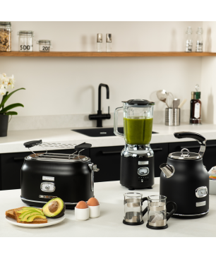 WESTINGHOUSE WES07 Wasserkocher Toaster Mixer Set schwarz (815 Watt, Schlitze: 2)