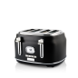 WESTINGHOUSE WES24 Wasserkocher Toaster Kaffeemaschine Set schwarz (1750 Watt, Schlitze: 4)