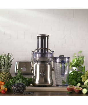 SAGE SJE530BSS4EE1 the Nutri Juicer Cold Plus Entsafter 1300 Watt, Gebürstetes Edelstahl
