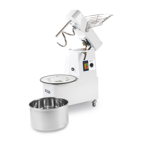 HENDI Spiralmischer mit steigendem Kopf und herausnehmbarer Schüssel Küchenmaschine farbig (370 Watt)