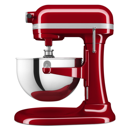 KITCHENAID 5KSM55SXXEER Küchenmaschine Empire Rot (Rührschüsselkapazität: 5,2 Liter, 375 Watt)
