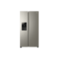 HAIER HSR3918FIMP Side-by-Side (393 kWh/Jahr, F, 117,5 cm hoch, Edelstahl)