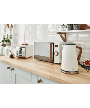SWAN Nordic STRP1060WHTNEU Set Toaster und Wasserkocher Weiß (2200 Watt, Schlitze: 2)