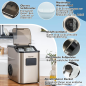 COSTWAY 2,5L Wassertank Eiswürfelmaschine (180 Watt, Silber) COSTWAY 2,5L Wassertank Eiswürfelmaschine (180 Watt, Silber)