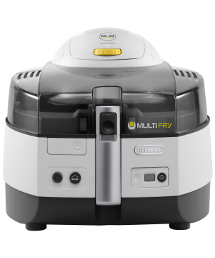 DELONGHI MultiFry Extra FH1363/1 Heißluftfritteuse 1600 Watt Weiß/Anthrazit
