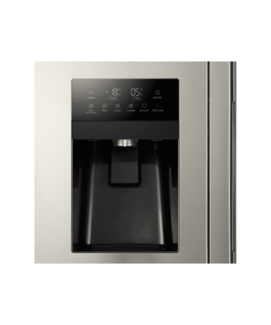 HAIER HSR3918FIMP Side-by-Side (393 kWh/Jahr, F, 117,5 cm hoch, Edelstahl)