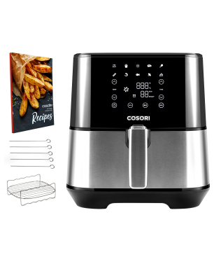 COSORI CP258-AF-DEU Heißluftfritteuse 1700 Watt schwarz/silber
