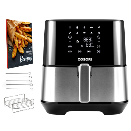 COSORI CP258-AF-DEU Heißluftfritteuse 1700 Watt schwarz/silber