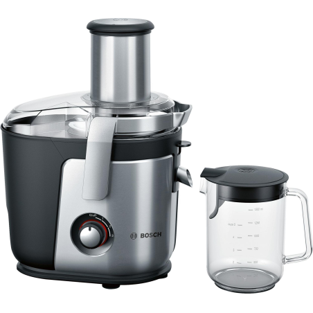 BOSCH MES 4010 SILBER/SCHWARZ Entsafter 1200 Watt, Silber/Schwarz
