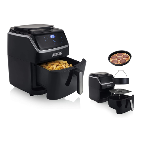 PRINCESS Dampfgarer & Fritteuse Heißluftfritteuse 1700 Watt Schwarz