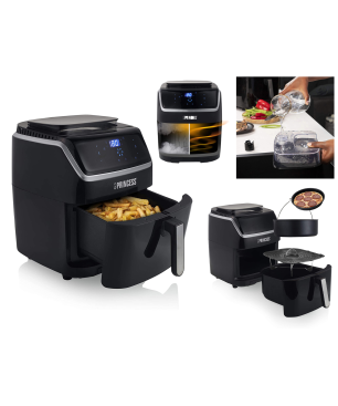 PRINCESS Dampfgarer & Fritteuse Heißluftfritteuse 1700 Watt Schwarz