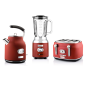WESTINGHOUSE WES11 Wasserkocher Toaster Mixer Set rot (1750 Watt, Schlitze: 4) WESTINGHOUSE WES11 Wasserkocher Toaster Mixer Set rot (1750 Watt, Schlitze: 4)