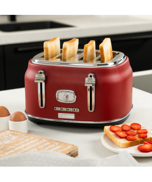 WESTINGHOUSE WES11 Wasserkocher Toaster Mixer Set rot (1750 Watt, Schlitze: 4)